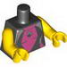 Torso Female Wetsuit Print / Yellow Arms / Yellow Hands