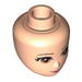 Набор LEGO Minifig Head Modified Friends with Light Brown Eyes, Pink Lips and Closed Mouth Print, Light Flesh