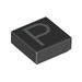 Tile 1 x 1 with letter Capital P Print