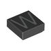 Tile 1 x 1 with letter Capital W Print