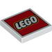 Tile 2 x 2 with LEGO Logo Type 2 Print