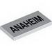Tile 2 x 4 with 'Anaheim' Print