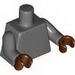 Torso Plain / Dark Bluish Gray Arms / Reddish Brown Hands