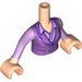 Torso Friends Woman - Medium Lavender Vest over Lavender Shirt, Lavender Sleeves and Light Flesh Hands