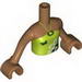 Torso Friends Lime Halter Neck Top with Musical Notes and Butterfly Print, Medium Dark Flesh Arms and Hands