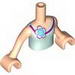 Torso Friends - Light Aqua Top with Flower Print