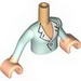 Набор LEGO Torso Friends Light Aqua Blouse Print, Light Flesh Arms with Hands and Light Aqua Sleeves Print, Light Flesh