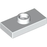 Набор LEGO Plate Special 1 x 2 with 1 Stud with Groove and Inside Stud Holder (Jumper), Chrome Gold