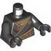 Torso Ninja Robe with Dark Red and Orange Design [Cole] Print / Black Arms / Black Hands
