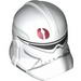 Minifig Helmet SW Clone Trooper with Dark Red Emblem Print