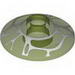 Dish 2 x 2 Inverted [Radar] with White Spider Web Print