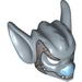 Minifig Mask Bat with Fangs and Blue Nose and Armor Plate Print
