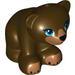 Набор LEGO Bear Small with Hole in Top and Blue Eyes Print, Темно-коричневый