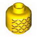 Minifig Head with Pineapple Print [Hollow Stud]