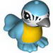 Bird Friends with Dark Bluish Gray Beak and Yellow Chest Print
