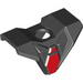 Набор LEGO Minifig Breastplate with Square Shoulder Protection with Red Hexagonal Print, Черный