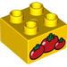 Brick 2 x 2 with Tomatos Print