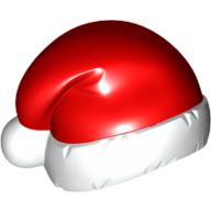 Набор LEGO Minifig Cap, Santa with Red Top Print, Белый