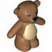 Набор LEGO Teddy Bear - Arms Down with Black Eyes, Nose and Mouth / Tan Belly Print, Medium Dark Flesh