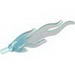 Wave Rounded Large (Flame) with Marbled Trans Clear Pattern