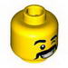 Minifig Head Brown Eyebrows &amp
