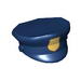 Набор LEGO Minifig Police Hat with Gold Badge Print, Темно-синий