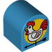 Duplo Brick 2 x 2 x 2 Curved Top with Rooster Weather Vane Print