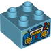 Duplo Brick 2 x 2 with Radio Print