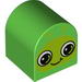 Duplo Brick 2 x 2 x 2 Curved Top with Caterpillar Face Print