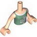 Torso Friends - Olive Green Top with Flower Print