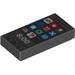 Tile 1 x 2 with Smartphone Octan, Star and other Icons and '8:00' Print