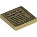 Tile 2 x 2 with 'Four score and seven years ago...' on Sheaf of Paper Print