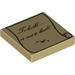 Tile 2 x 2 with 'To build or not to build' Script on Ink-Splattered Parchment Print