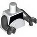 Torso with Black Panda Suit Print / Black Arms / Black Hands