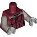 Torso Female Laced Corset with Red Frills, Pendant Print, Flat Silver Arms and Light Bluish Gray Hands 