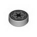 Tile 1 x 1 Round with Republic Symbol Print