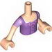Torso Friends with Medium Lavender Bodice Top with Short Sleeves Light Flesh Arms and Light Flesh Hands
