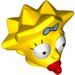 Minifig Head Modified Simpsons Maggie Simpson - Wide Eyes