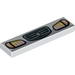 Tile 1 x 4 with Vehicle Angled Headlights, Indicators and Grill Print