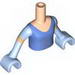 Torso Friends Princess Dress Medium Blue and Bright Light Blue Sleeves and Gloves