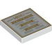 Tile 2 x 2 with Stylised 'Menu, Hors D'Oeuvres, Entrees and Desserts' Print [10243]