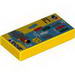 Tile 1 x 2 with Octan Logo, Minifigure Silhouettes and Shark with Minifig Print (Life Instructions)