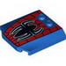 Wedge 4 x 4 x 2/3 Triple Curved with Spider-Man Logo and Webbing Print