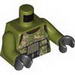 Torso Camouflage Elite Corps Trooper Body Armour Print / Olive Green Arms / Black Hands