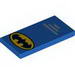 Tile 2 x 4 with Batman Logo Print