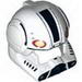 Minifig Helmet Clone Pilot with Open Visor and Black and Tan Details Print