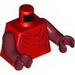 Torso Red Imperial Royal Guard Robe Print / Dark Red Arms / Dark Red Hands