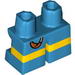 Набор LEGO Legs Short with Horizontal Yellow Stripes and Slingshot Band and Pouch Print, Dark Azure
