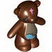 Teddy Bear - Arms Down with 1 Black Eye, Nose, Mouth, Crack and Wet Spot Print (Simpsons Bobo)