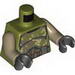 Torso Camouflage Kashyyyk Clone Trooper Body Armour Print / Dark Tan Arms / Black Hands